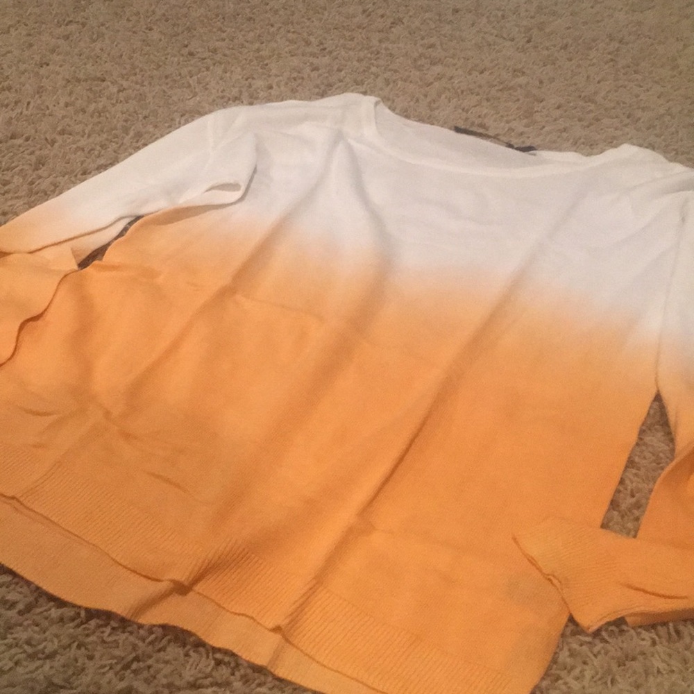Outback Red creamsicle sweater